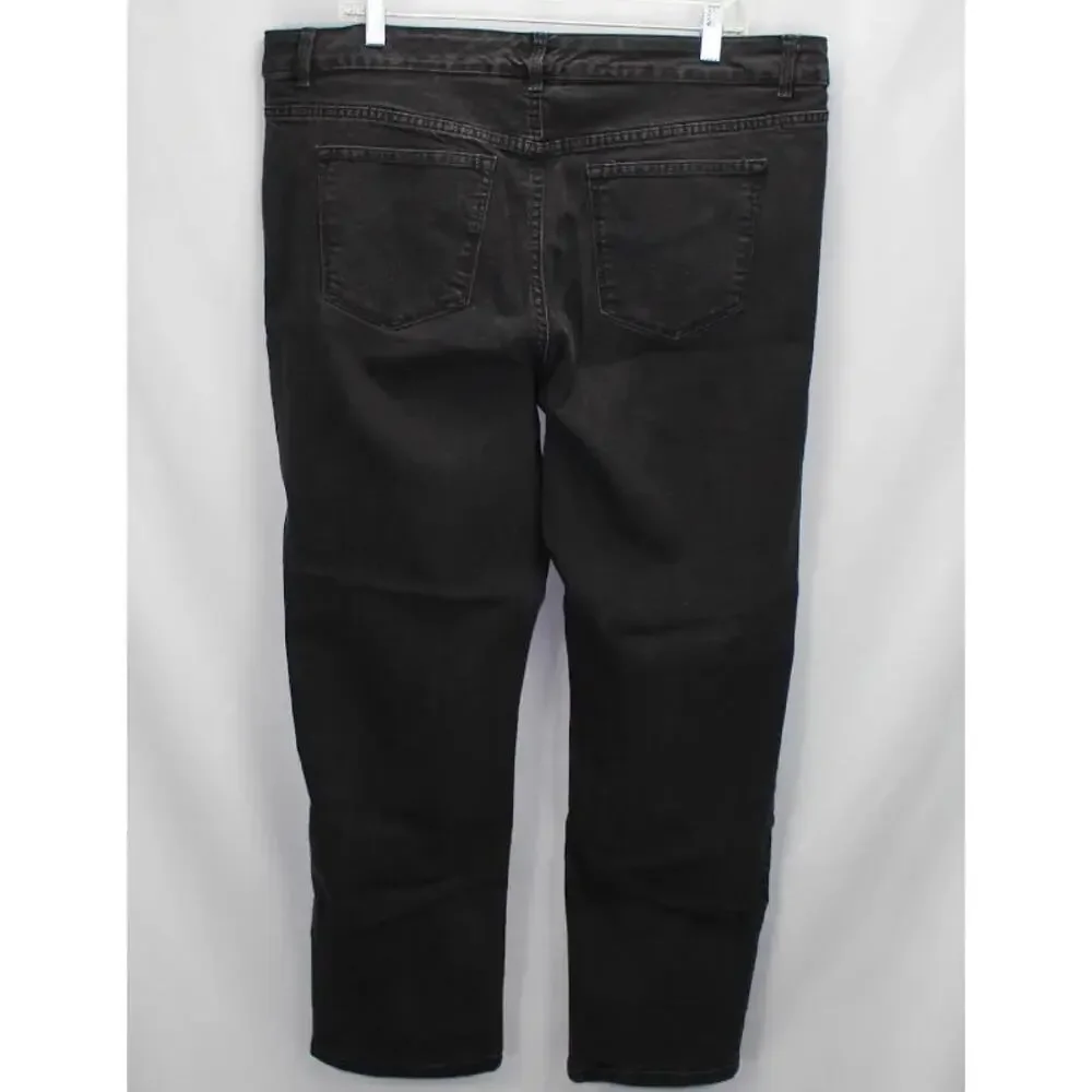 Z DRAFT - Sonoma Life & Style Black Slim Straight Jeans Size 16W - Picture 9 of 14